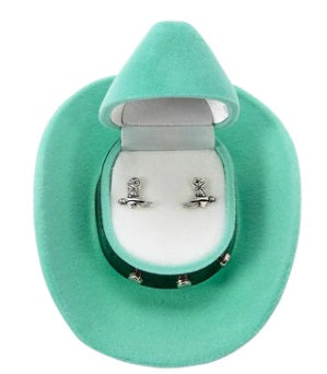 AWST Int'l Cowboy Boot Earrings w/Colorful Cowboy Hat Gift Box