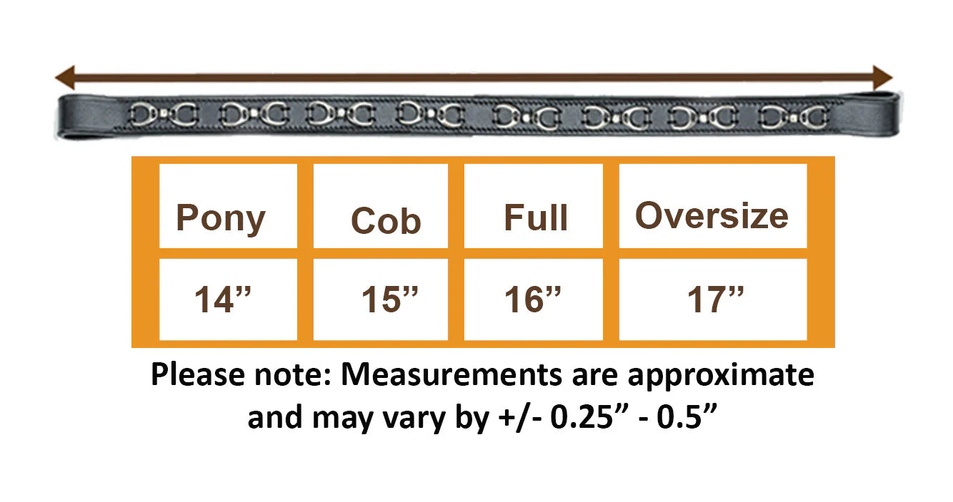 Nickel Stirrups Browband -Full