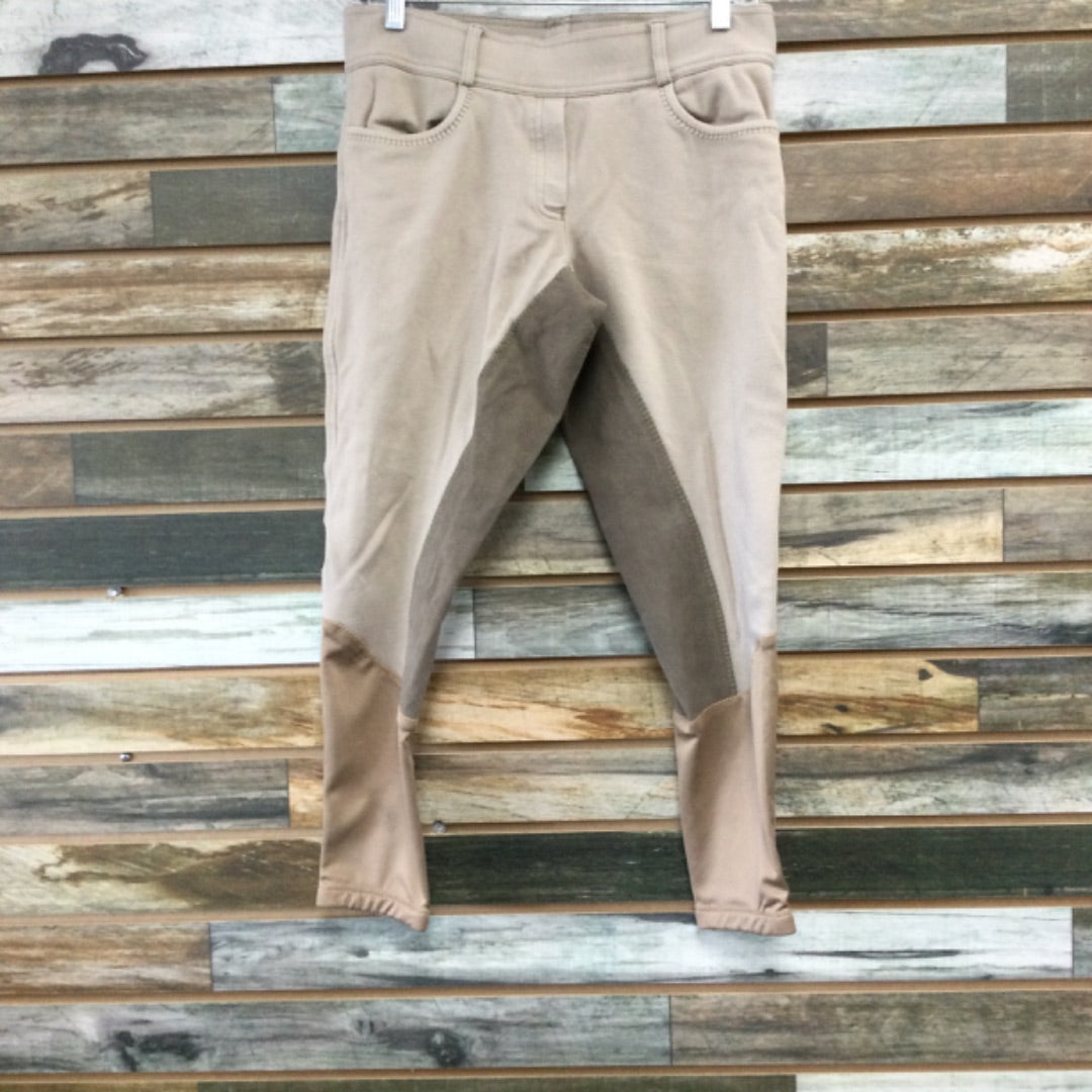 USED Ovation Youth English Breeches Large Tan