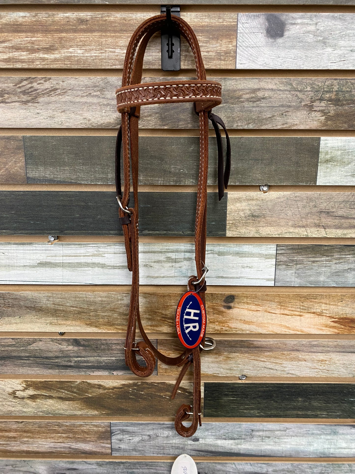 HR Basket Weaved Browband Headstall with quick change