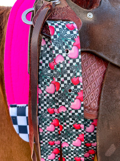 Checks Out Cherries Cinch Strap Set