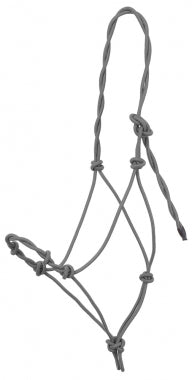 Showman Twisted Crown Cowboy Knot Rope Halter