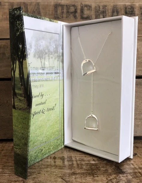 CYS English Saddle Stirrup Necklace