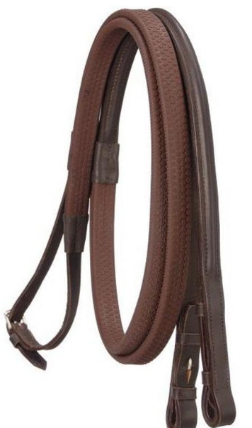 Rubber Grip Reins Brown