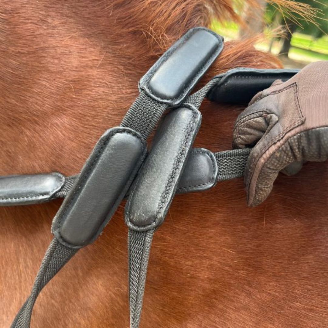 Comfort Connect Rein - Intermittent Padding for Equal Rein Length and Hand Support