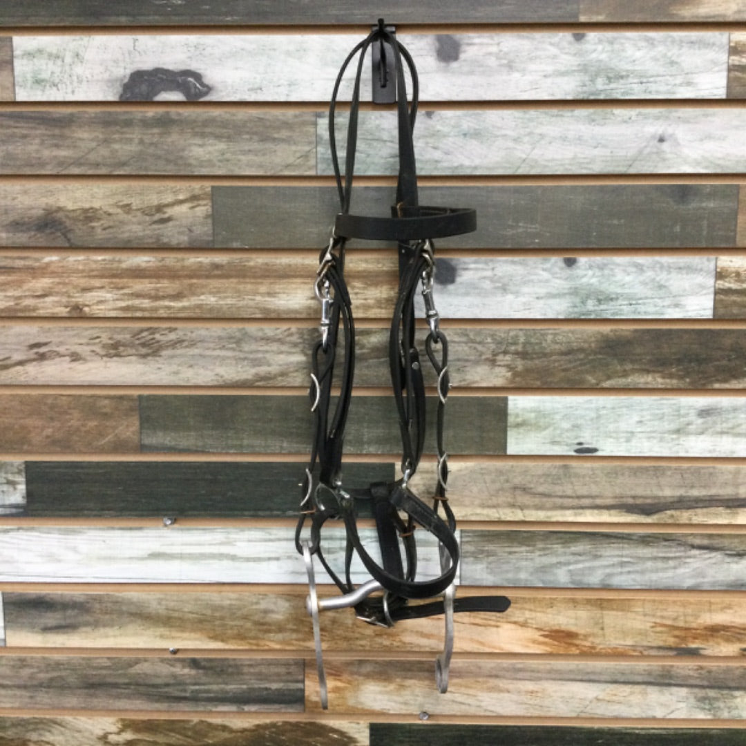 USED  Biothane Headstall Halter Combo  Black