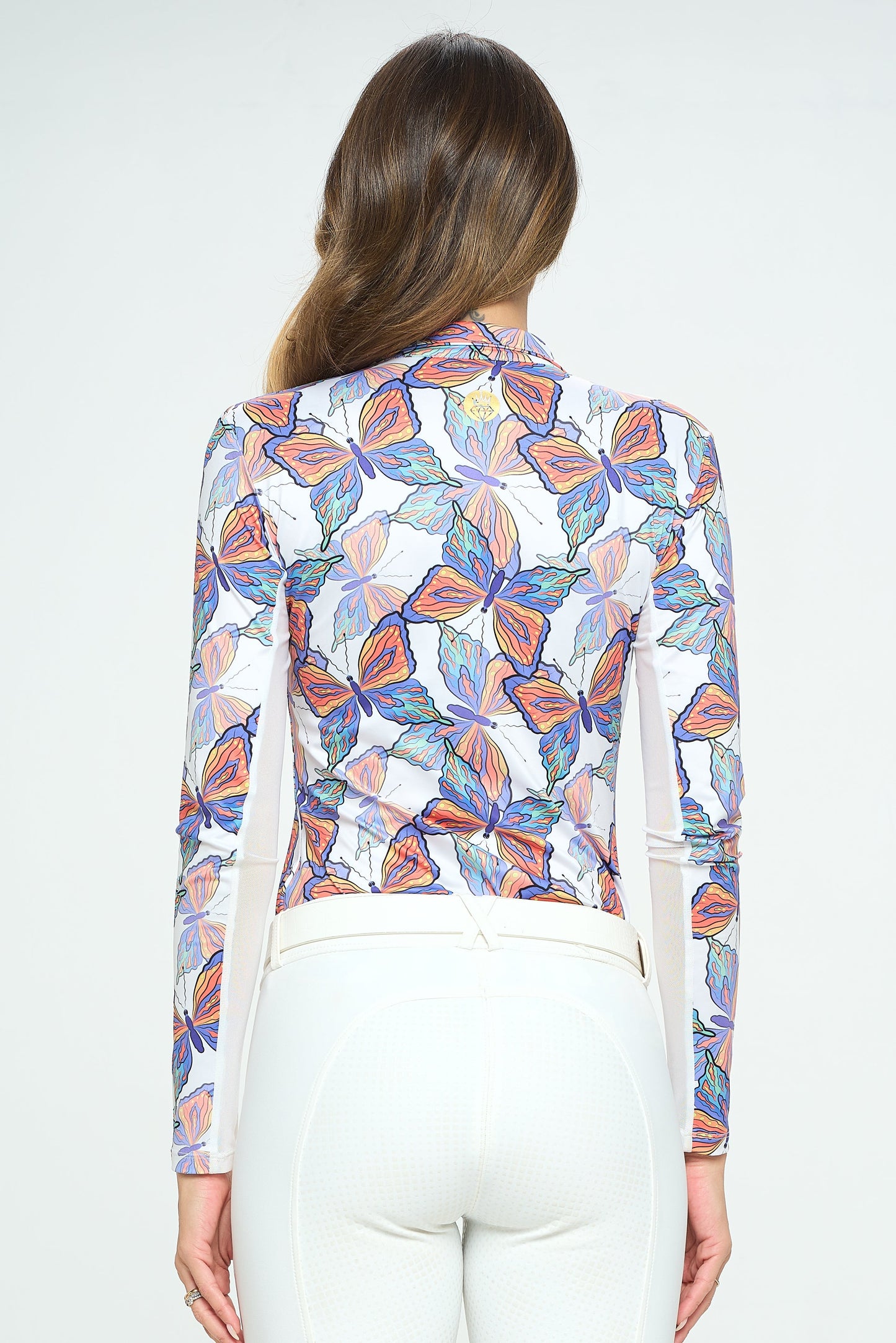 Dancing Equestrian Spring Butterflies Sunshirt
