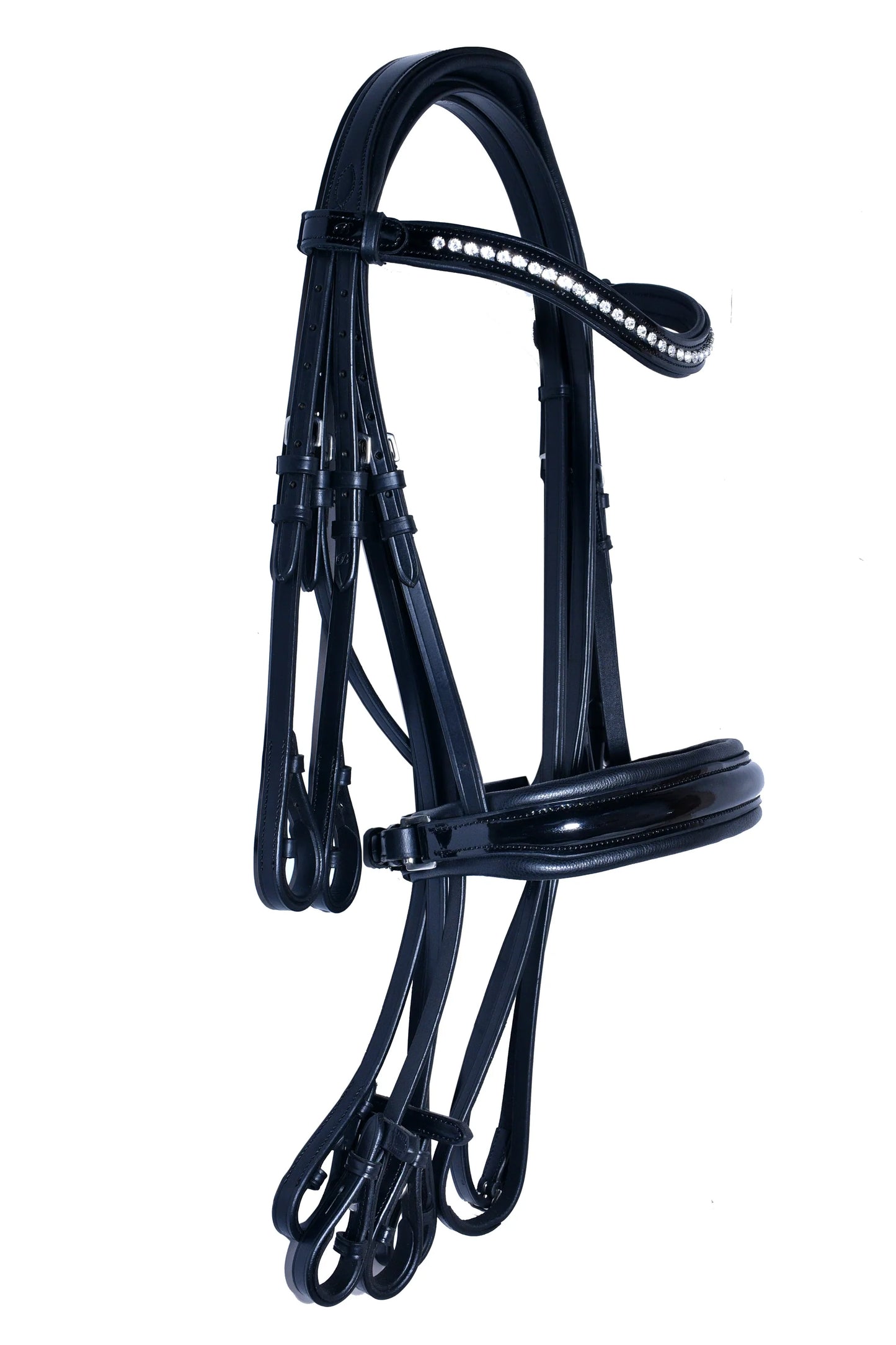 Bridleberry Extra Padded Double Bridle includes Two sets of Reins