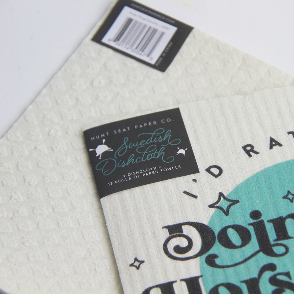 Horse Things Swedish Dishcloth