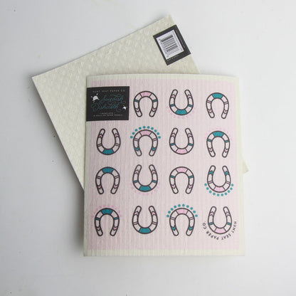 Thundering Hooves Swedish Dishcloth