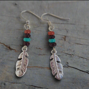 Phoenix Earrings - Silver