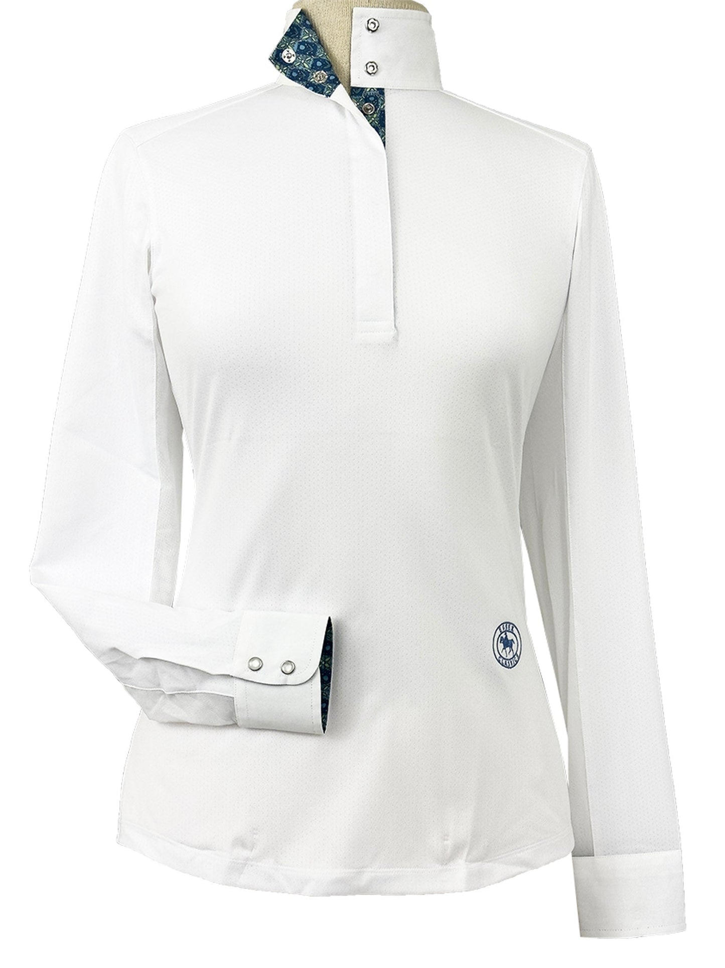 Essex Classics Gallop Garden Ladies Talent Yarn Straight Collar Long Sleeve Show Shirt