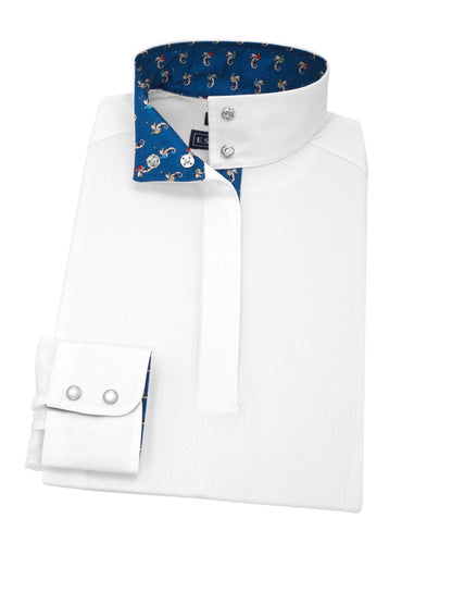 Essex Classics Seahorsin' Around Ladies Talent Yarn Straight Collar Long Sleeve Show Shirt