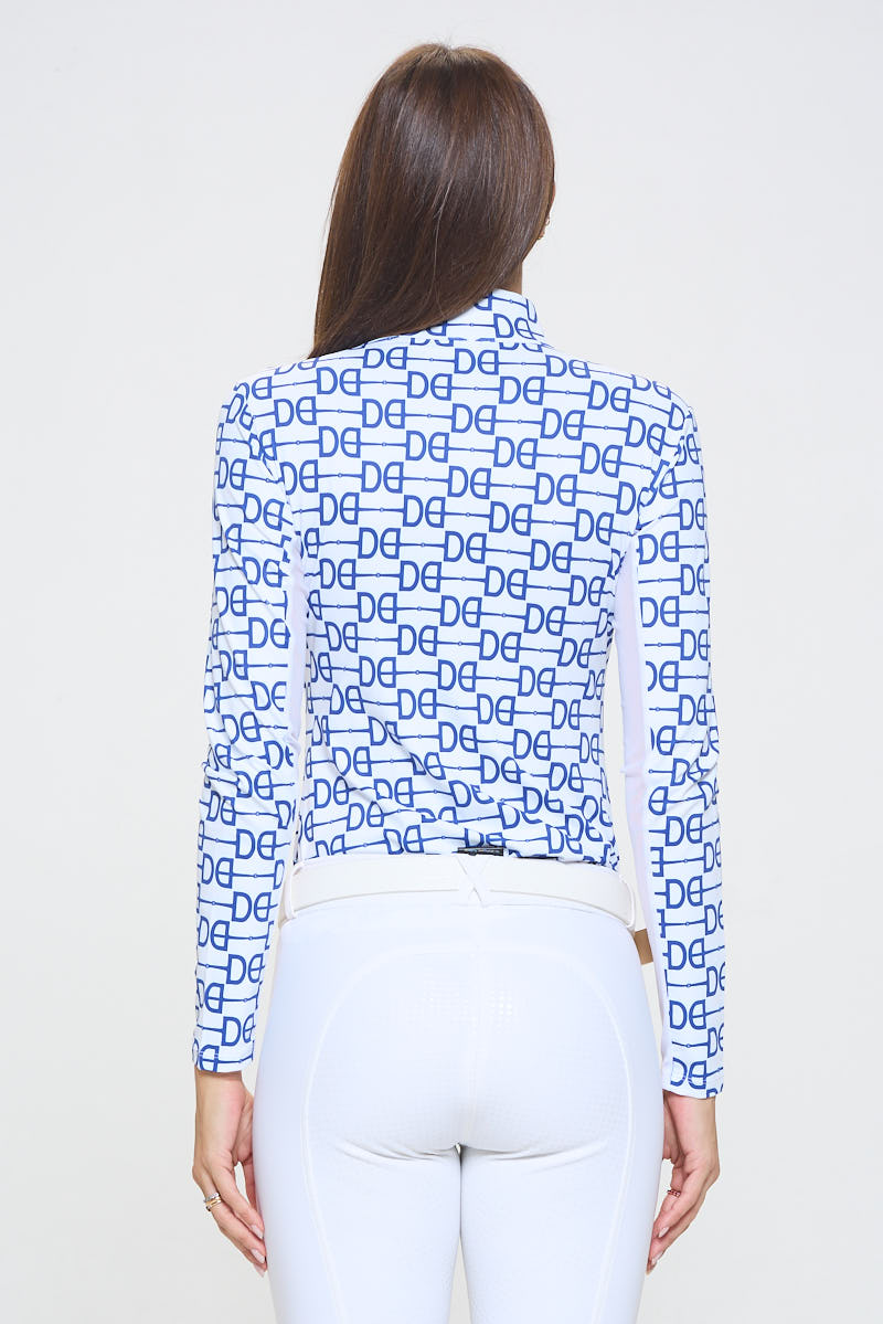 Signature Dancing Equestrian Sunshirt - Nautical Blue
