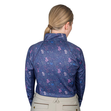 Youth Ovation Mosaic Floral Zip Sun Shirt