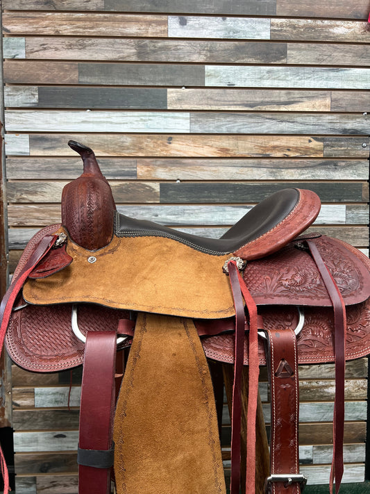 15" Silver Royal Red Rock All Around Ranch Saddle