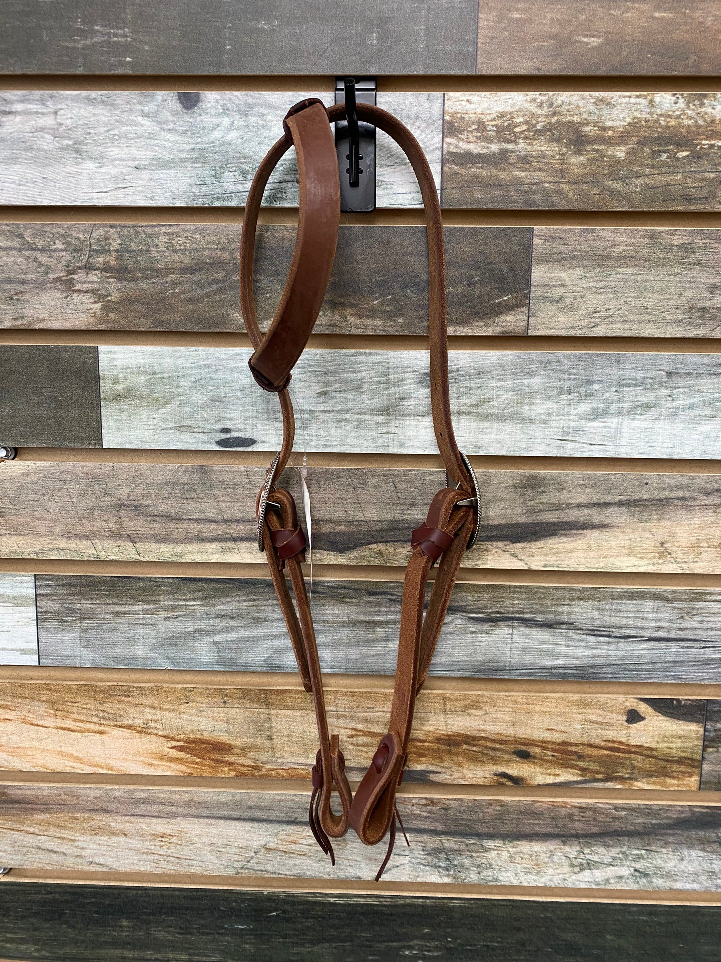 HR Sliding One Ear Cowboy Tie Headstall with Cactus Buckle