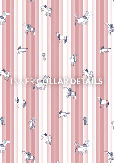 Stripes in Rose Short Pleated Short Sleeve Show Shirt