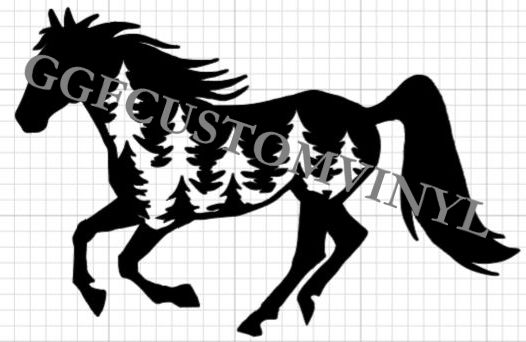 GGF Forest Horse Decal