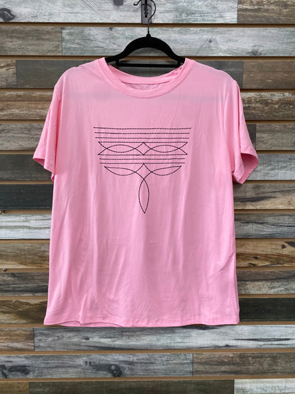Boot Stitched T-Shirt
