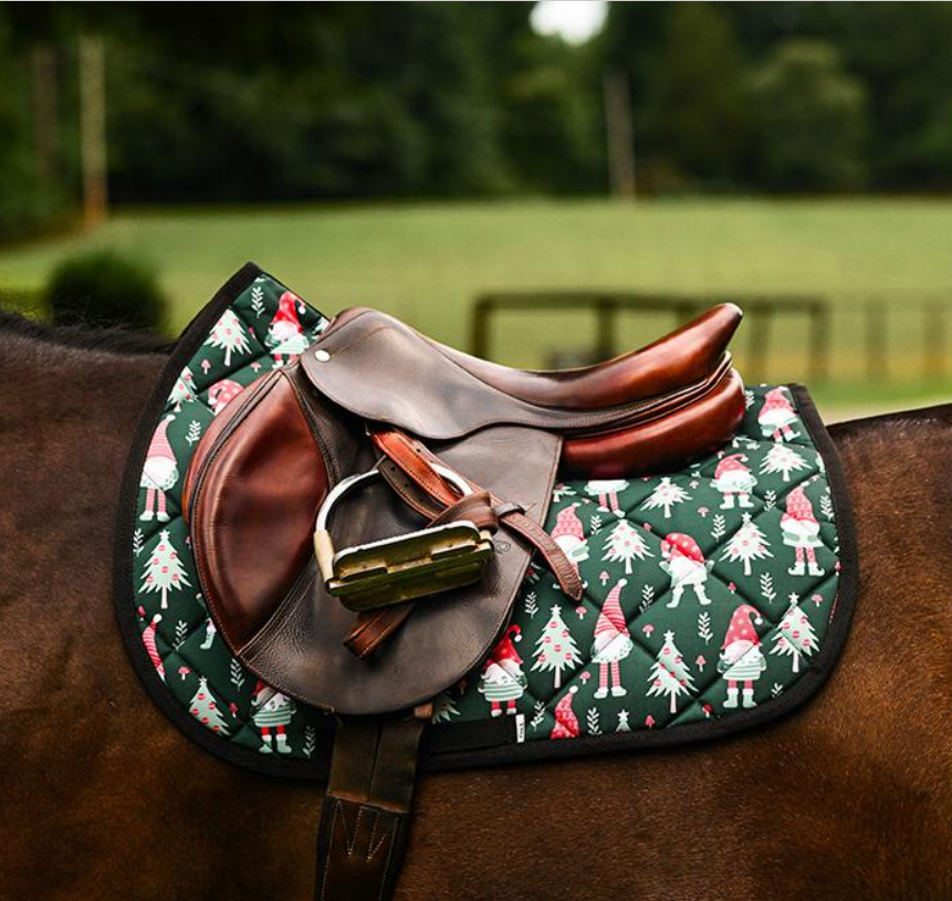 Dreamers & Schemers  Gnome for the Holidays Saddle Pad