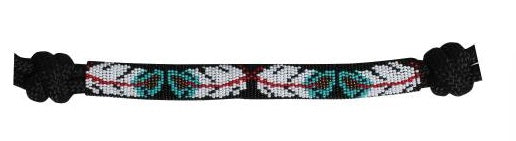 Professional Choice Beaded Rope Halter-Black Feather