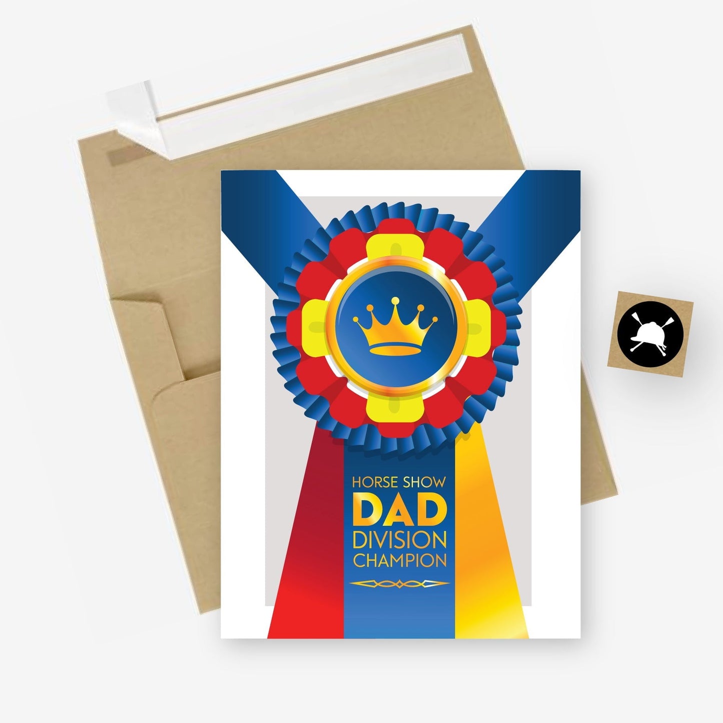 Horse Show Dad Greeting Card