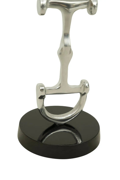 Huntley D Bit Pair of Candlesticks, Pair in Aluminum Silver Finish