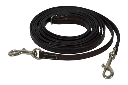 Huntley Equestrian Sedgwick Leather Draw Reins With Snap Ends