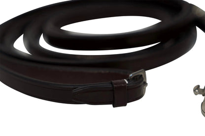 Huntley Equestrian Sedgwick Leather Draw Reins With Snap Ends