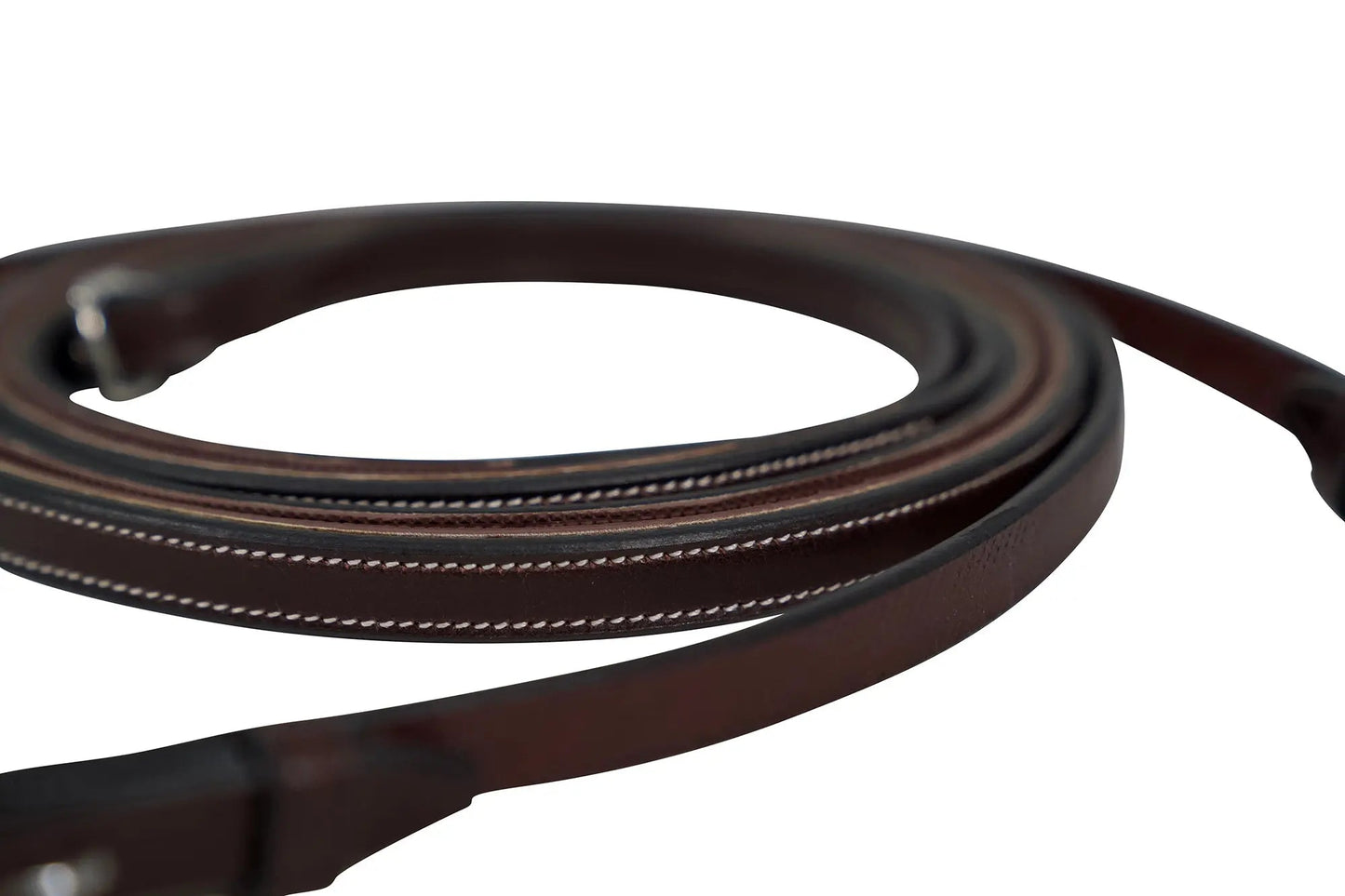 Huntley Equestrian Sedgwick Pelham Flat Curb Reins, Rubber Lined