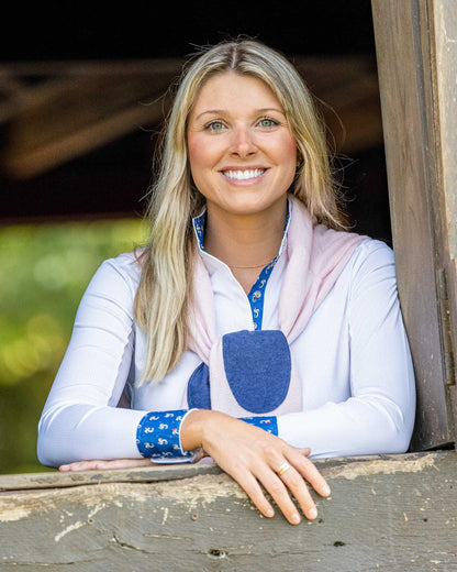 Essex Classics Seahorsin' Around Ladies Talent Yarn Straight Collar Long Sleeve Show Shirt