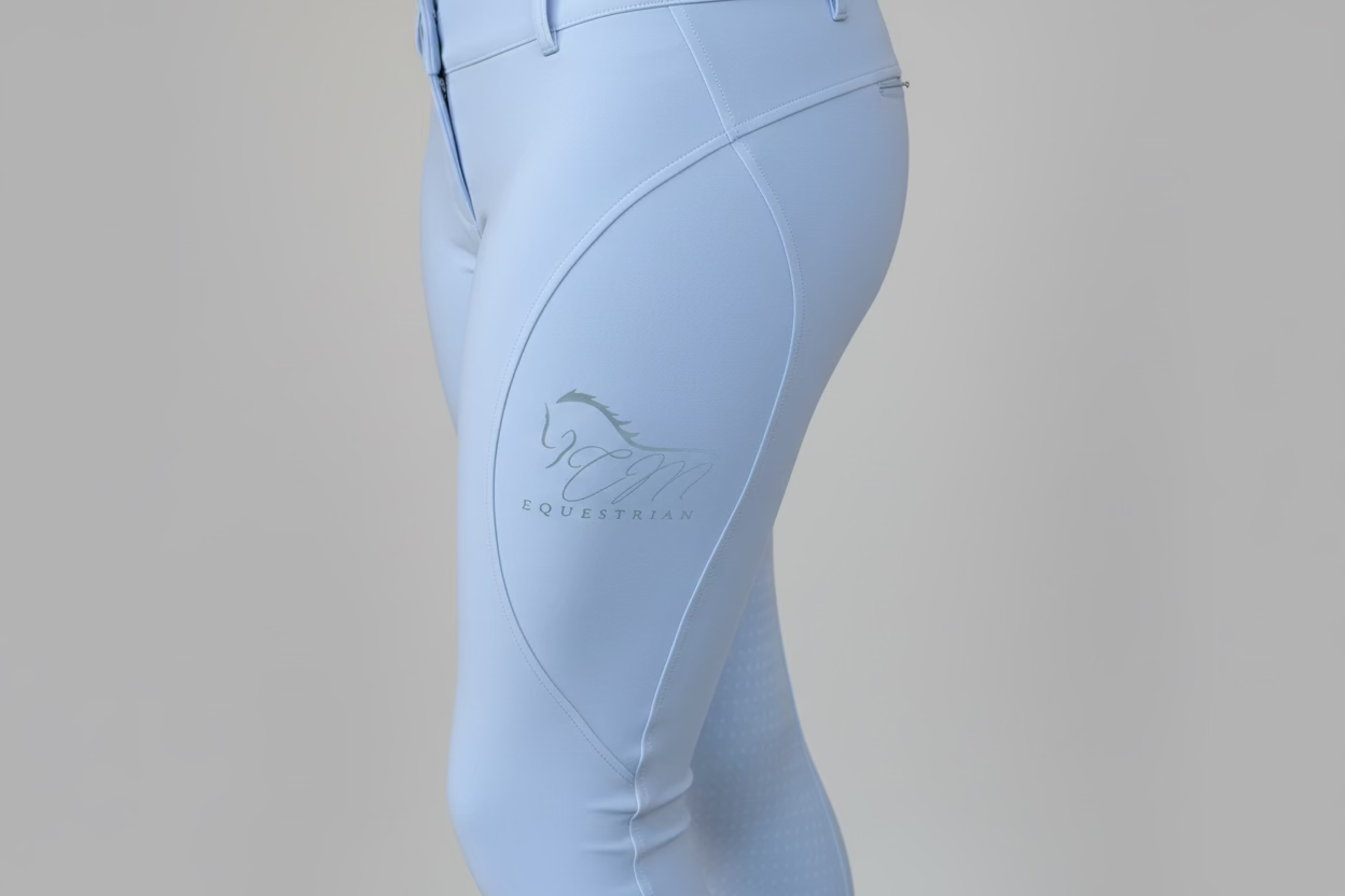 White Button Breeches full bottomed CM logo pocket
