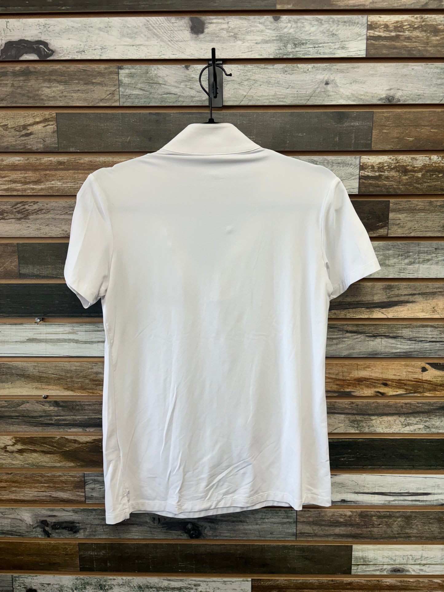 USED Tailored Sportsman Ladies 1/4 Zip Sun Shirt Medium White
