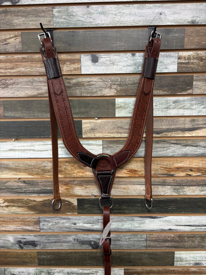 Trail Pulling Collar Tooled Barb Wire