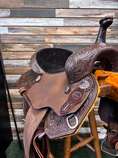 Hud Roberts Signature Series Barrel Saddle 15"