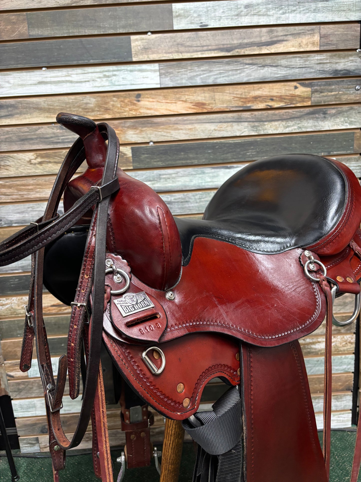 Used Big Horn Gaited Light Trail Saddle With Matching Headstall