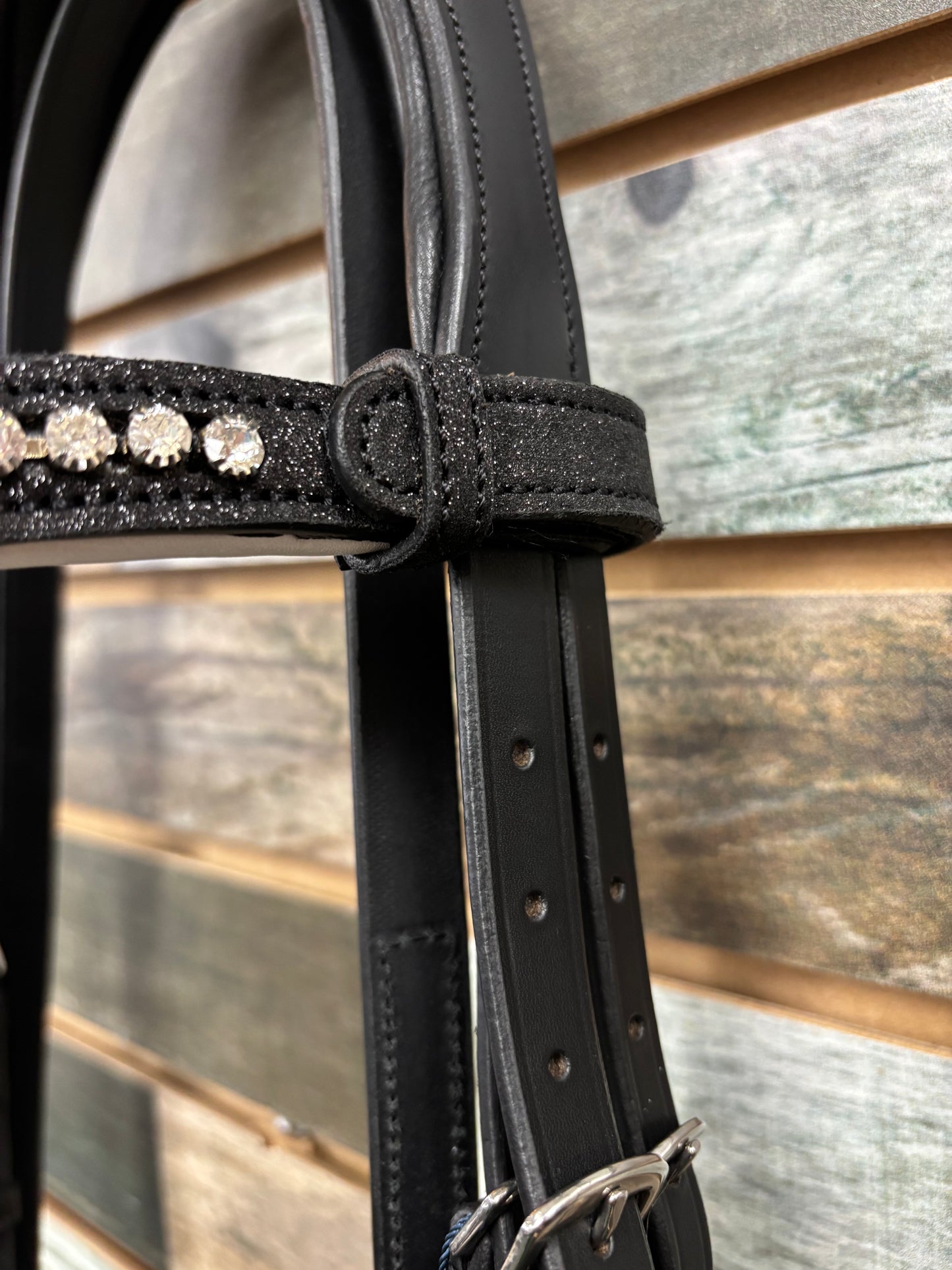 Bridleberry #17 Sparkle Leather Bridle w/Sparkle Reins