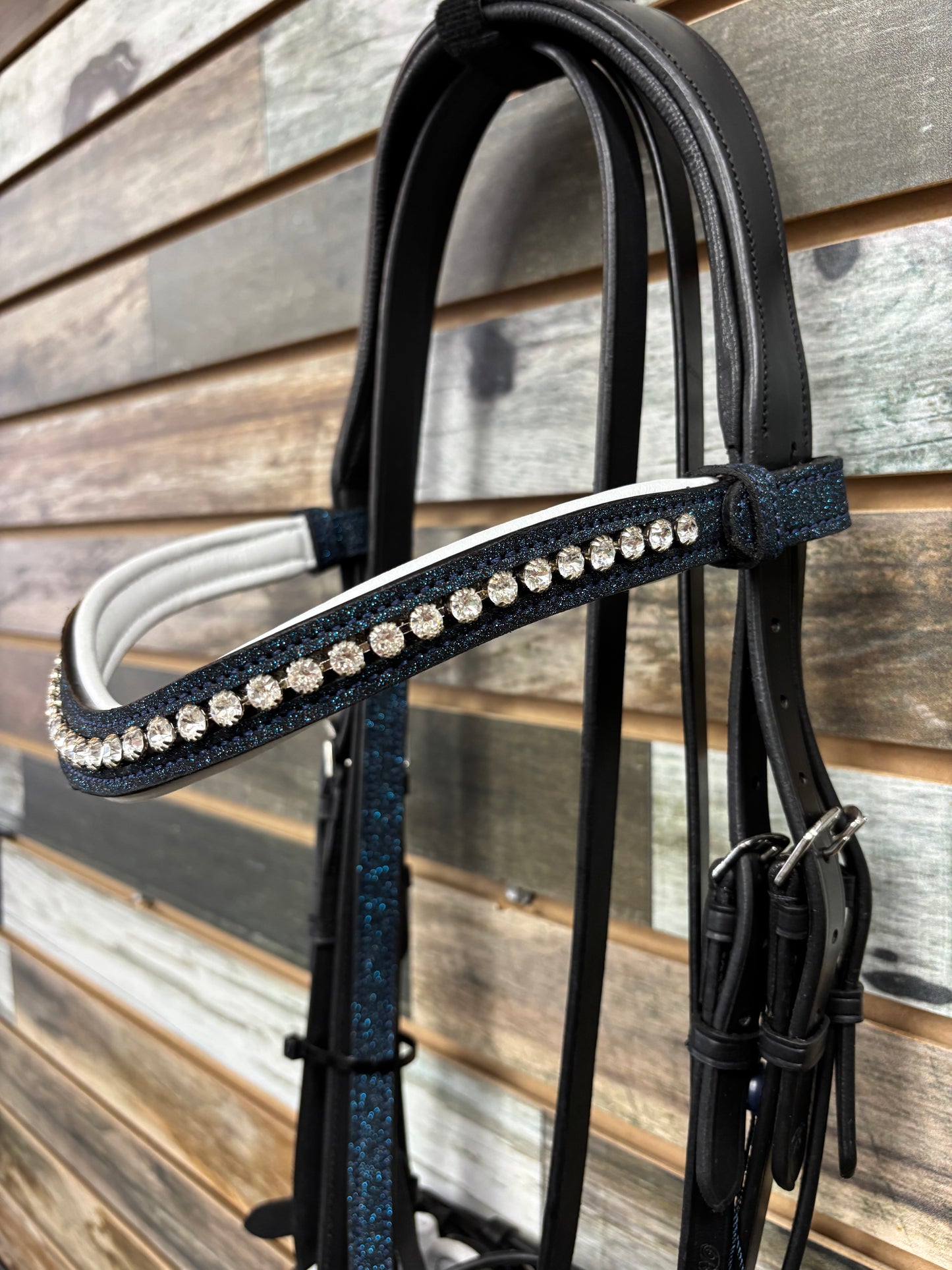 Bridleberry #17 Sparkle Leather Bridle w/Sparkle Reins