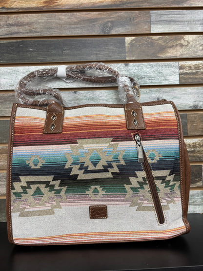 Tony Lama Ladies Tote Serape Jacquard