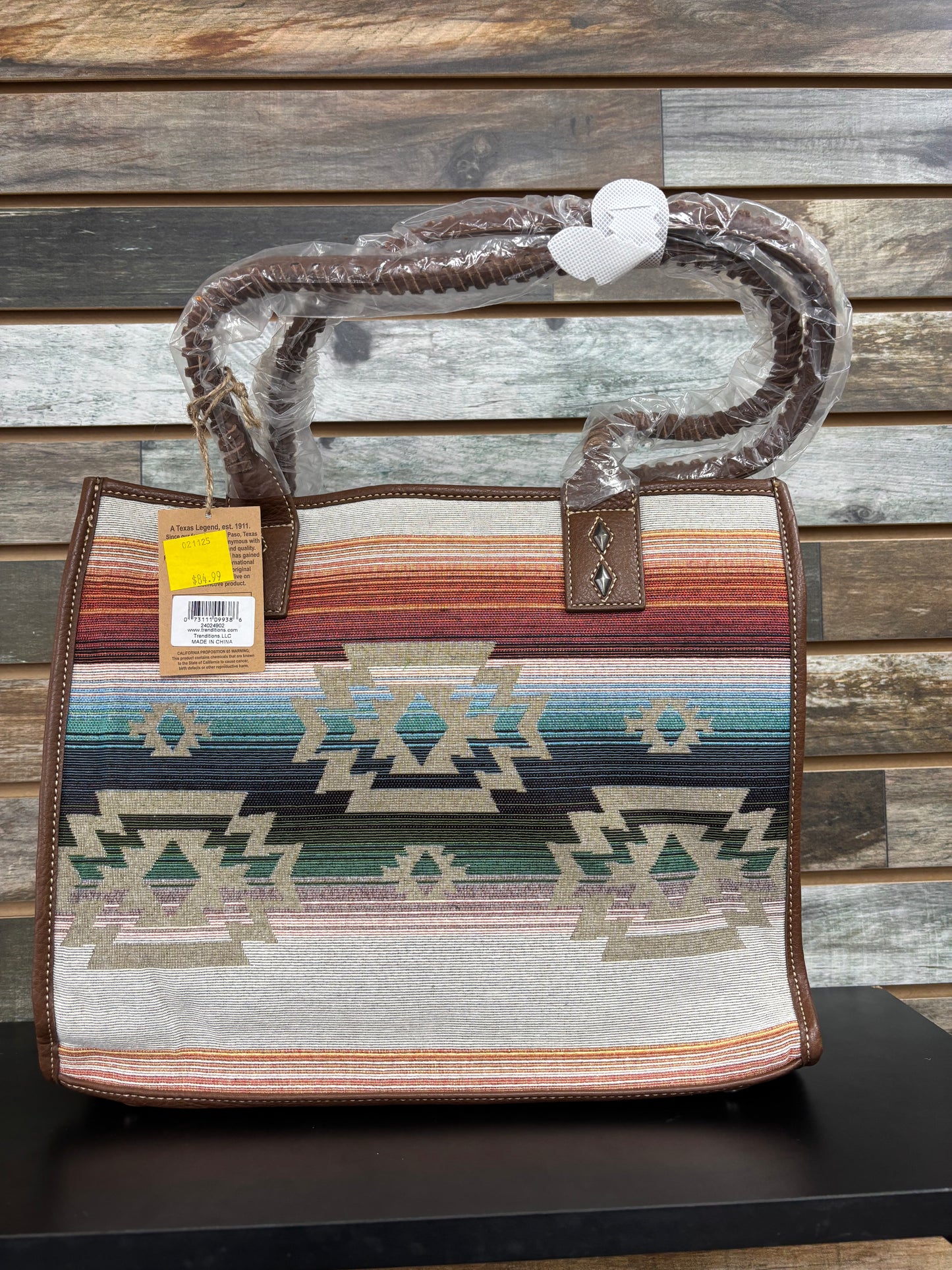 Tony Lama Ladies Tote Serape Jacquard