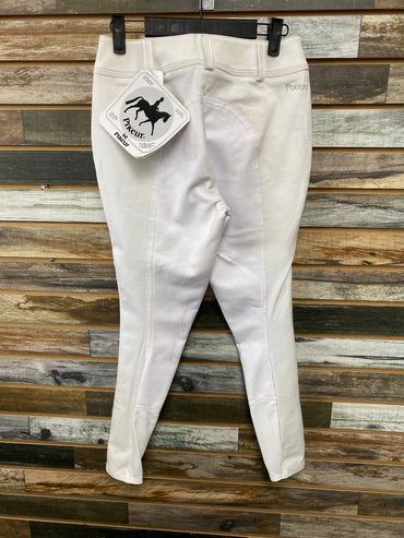 USED Pikeur Full Leather Seat Breeches 38 White