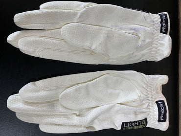 USED Roeckl Ladies English Riding gloves 6.5 White