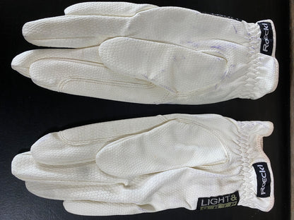 USED Roeckl Ladies English Riding gloves 6.5 White