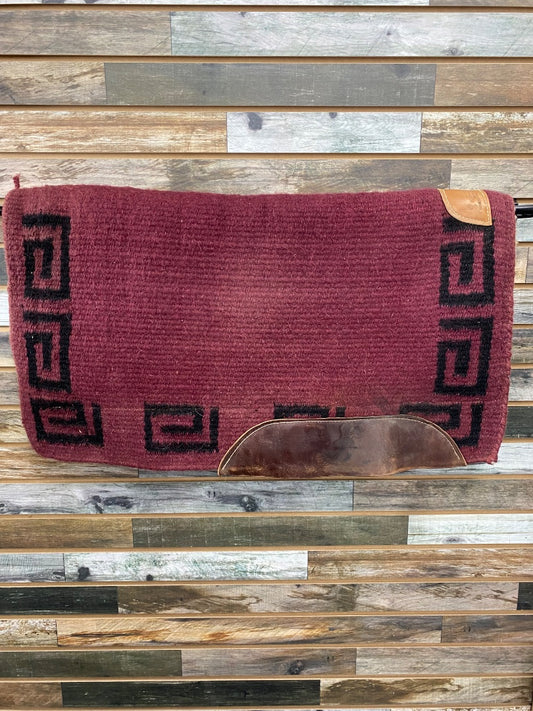 USED Cutter Collections Blanket Top Fleece Pad  Maroon  and Black