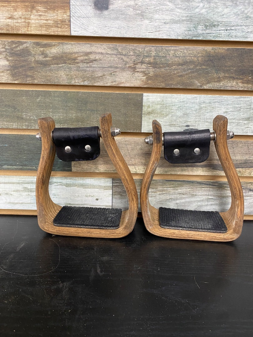 USED Don Orrell Western Stirrups 3" Tread | Adult