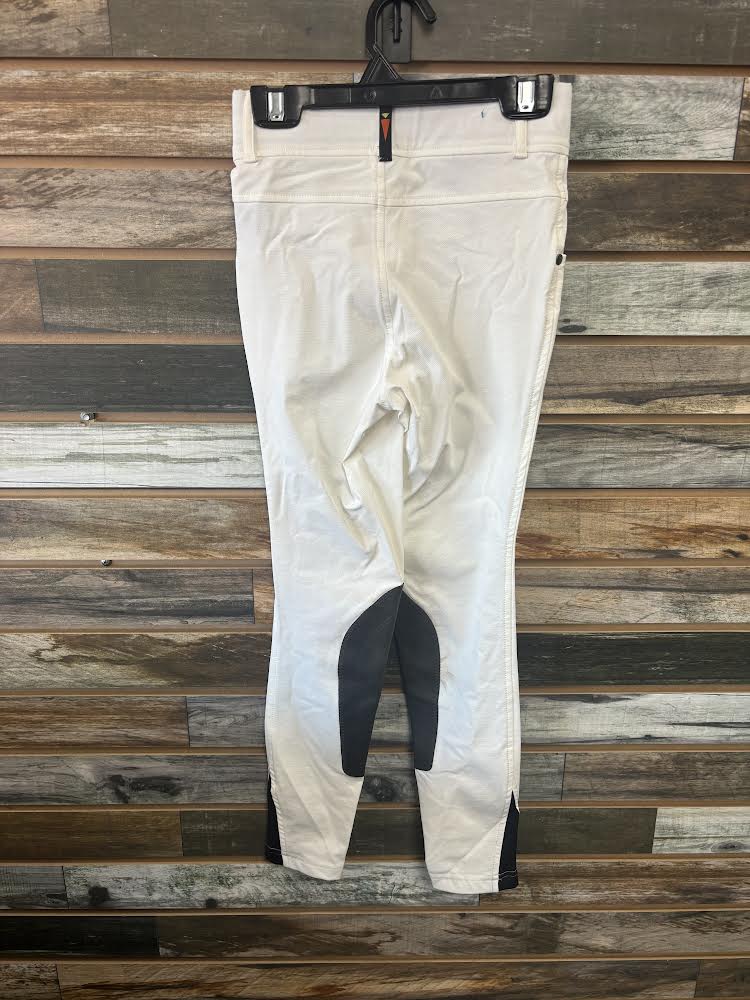 USED Kerrits White KP Breech Youth Medium White