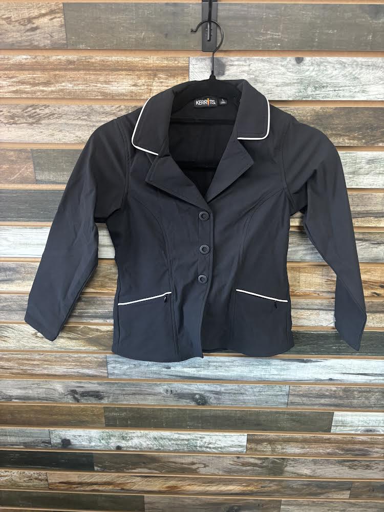 USED Kerrits Black Dressage Jacket Youth Large Black