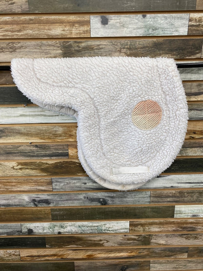 USED Wilkers Fleece Fitted Pad Horse White