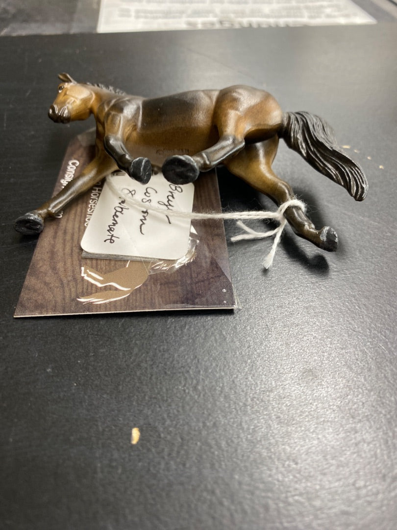 USED Breyer Custom Sooty Buckskin Trotting Warmblood